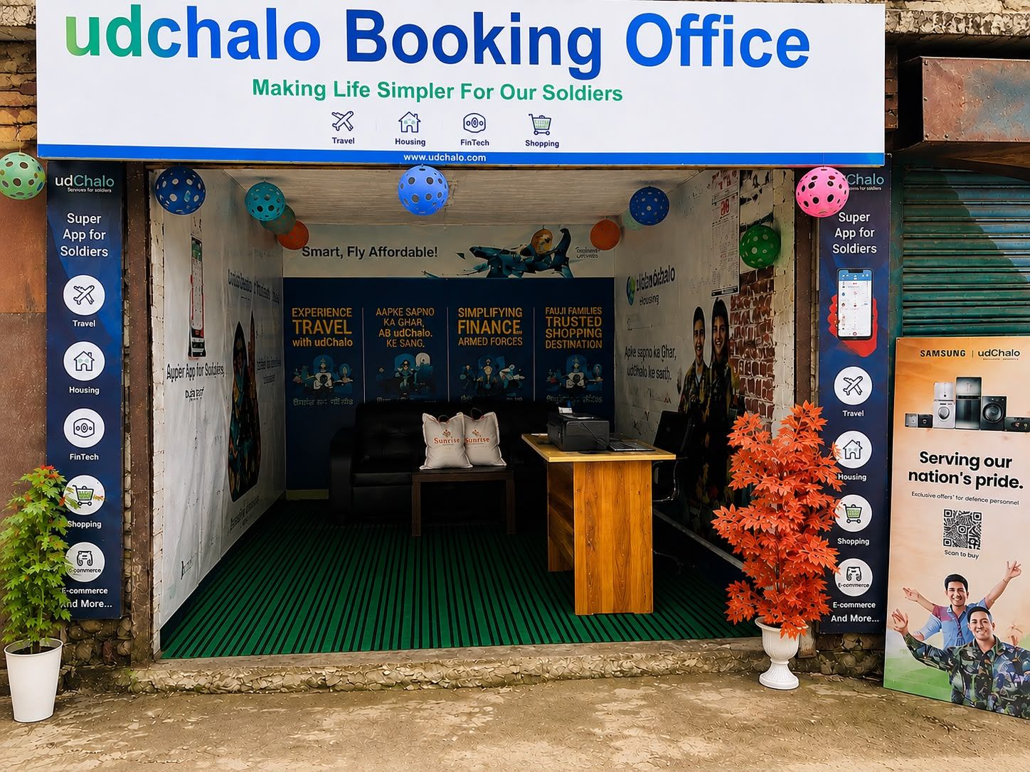 The udChalo booking office at Kupwara