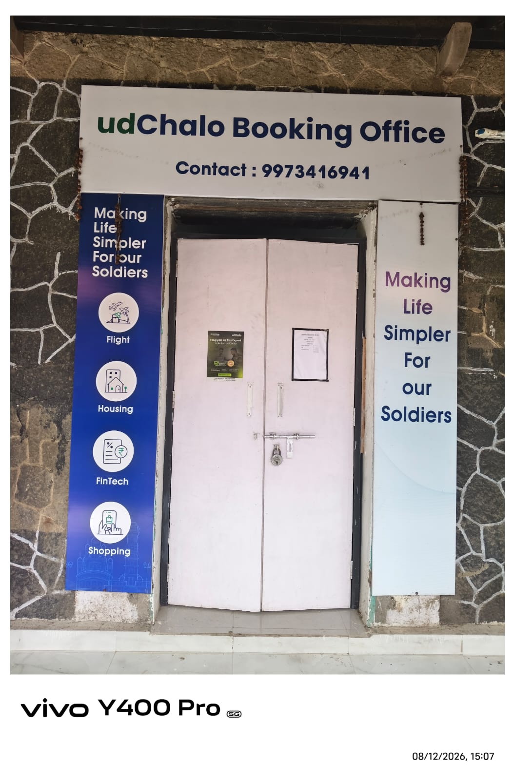 The udChalo booking office at Devalali