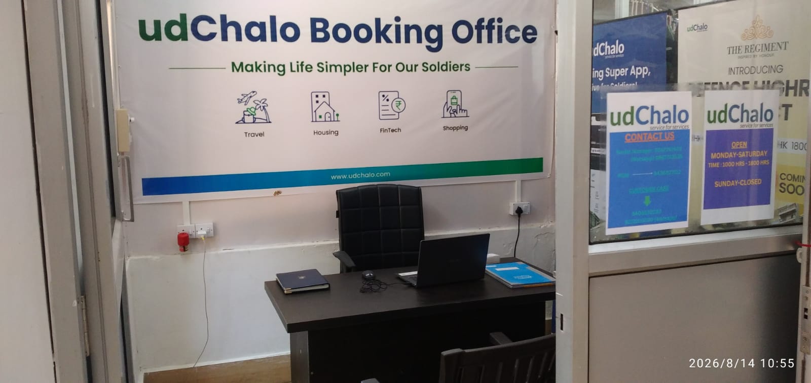 The udChalo booking office at Dimapur